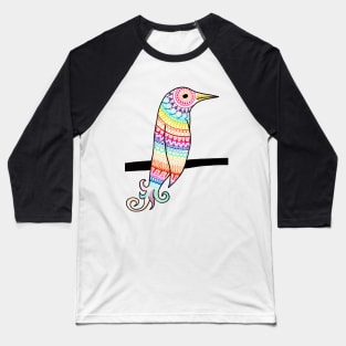 Rainbow Bird Baseball T-Shirt